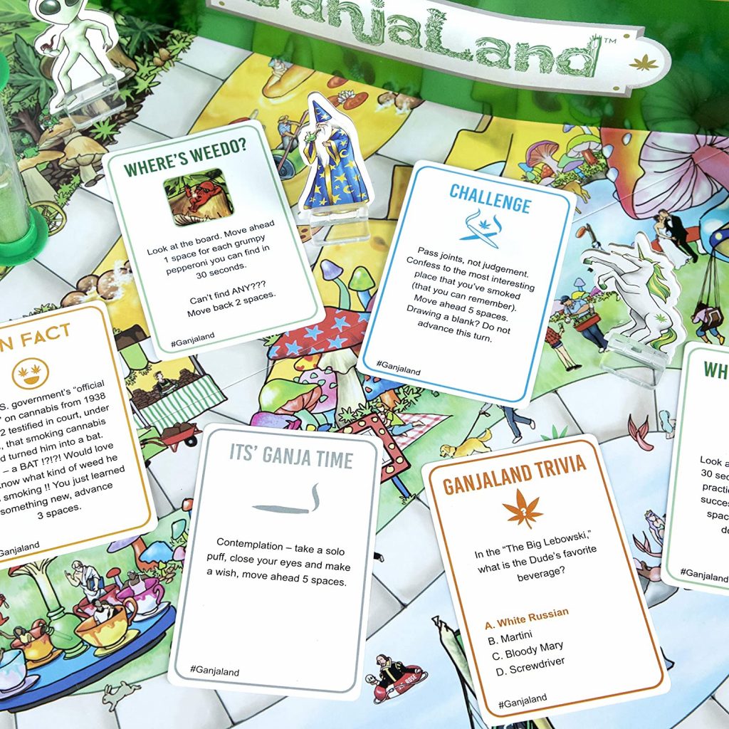 Gifts for weed smokers - a GanjaLand Board Game. 
