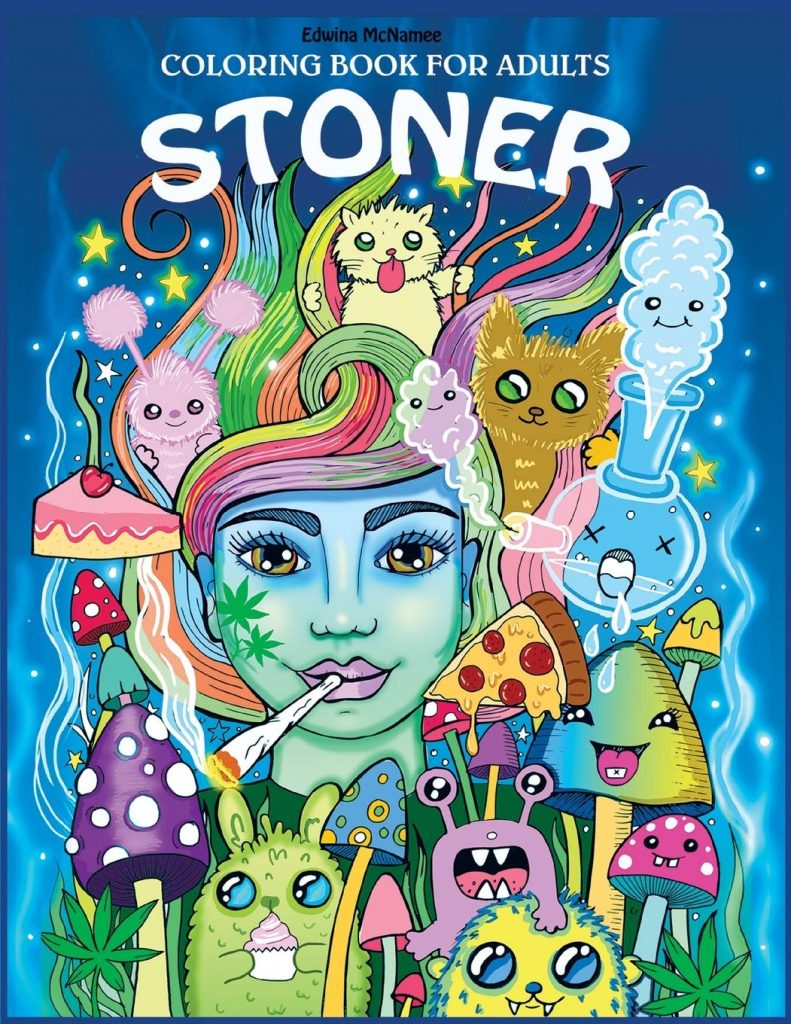 Gifts for weed smokers - stoner coloring book for adults. 