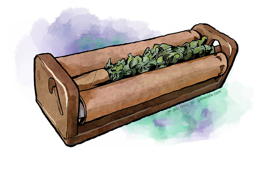 How to roll a joint using roller machine