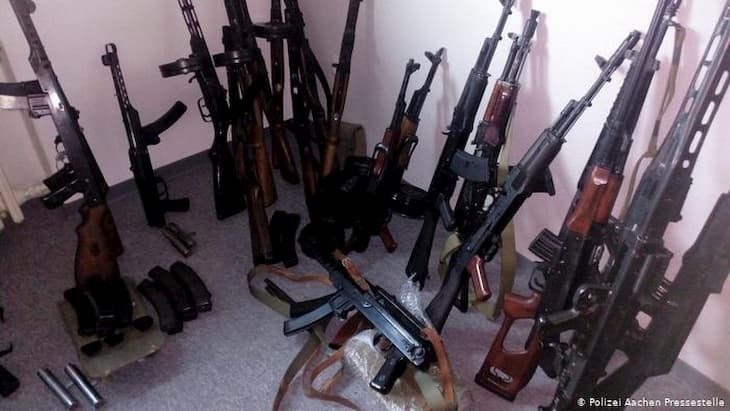 Confiscated weapons in Germany